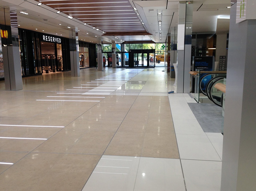 City Arena Mall - Interior and outdoor facade using HPL panels
